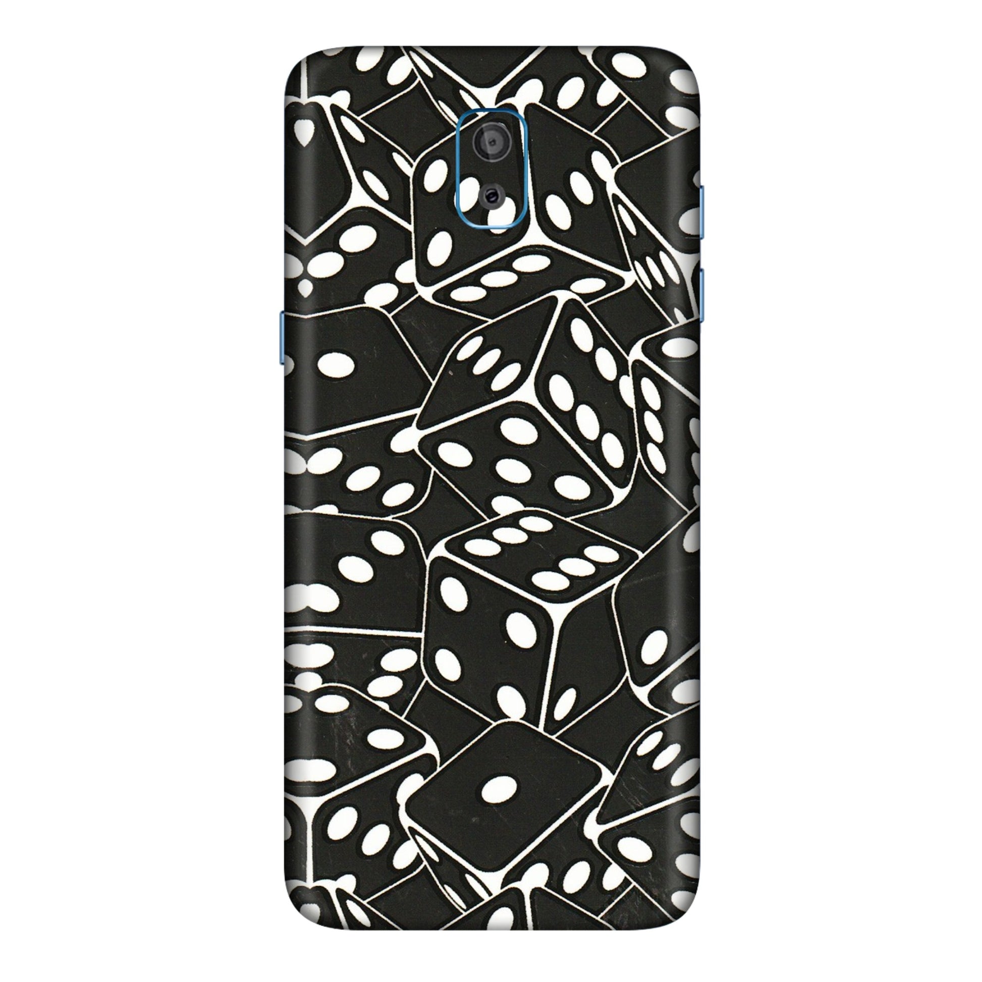 Samsung M/F/Note/Flip and C Phone Skins (All Models) - Big Black Dices - 3D Embossed Finish (L-106) Samsung Galaxy On 8