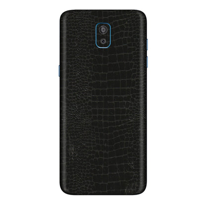 Samsung M/F/Note/Flip and C Phone Skins (All Models) - Snake Leather Black - 3D Embossed Finish (L-107) Samsung Galaxy On 8