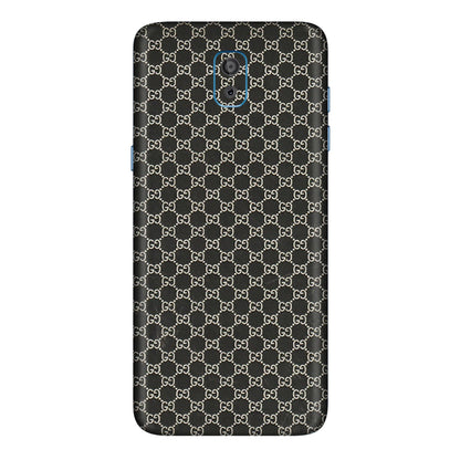 Samsung M/F/Note/Flip and C Phone Skins (All Models) - Black G Print - 3D Embossed Finish (L-109) Samsung Galaxy On 8