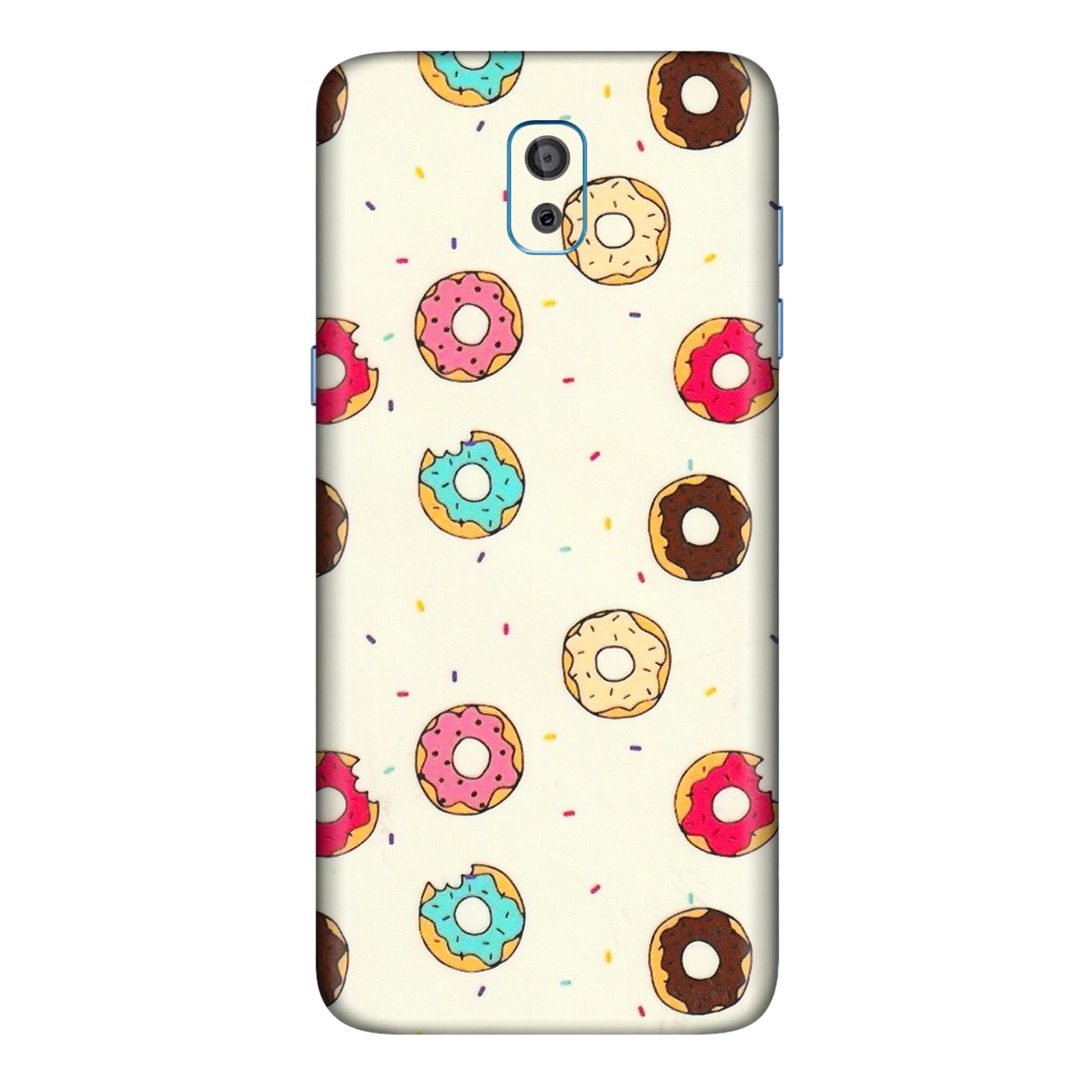 Samsung M/F/Note/Flip and C Phone Skins (All Models) - Mini Donuts Doodle Art - 3D Embossed Finish (L-122) Samsung Galaxy On 8