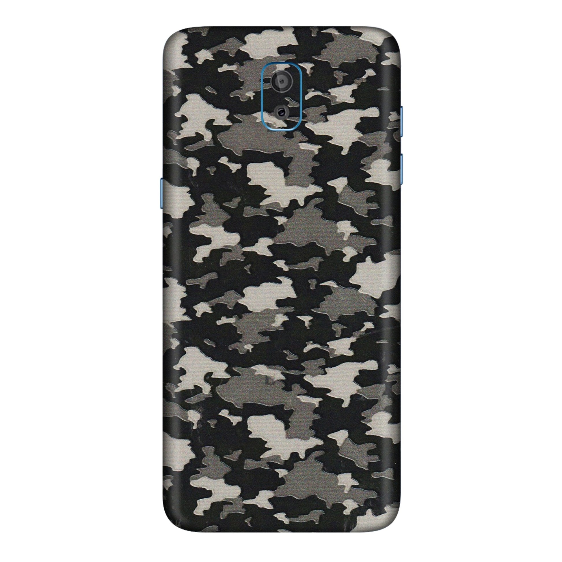 Samsung M/F/Note/Flip and C Phone Skins (All Models) - Black/Grey Camoflaunge - 3D Embossed Finish (L-142) Samsung Galaxy On 8