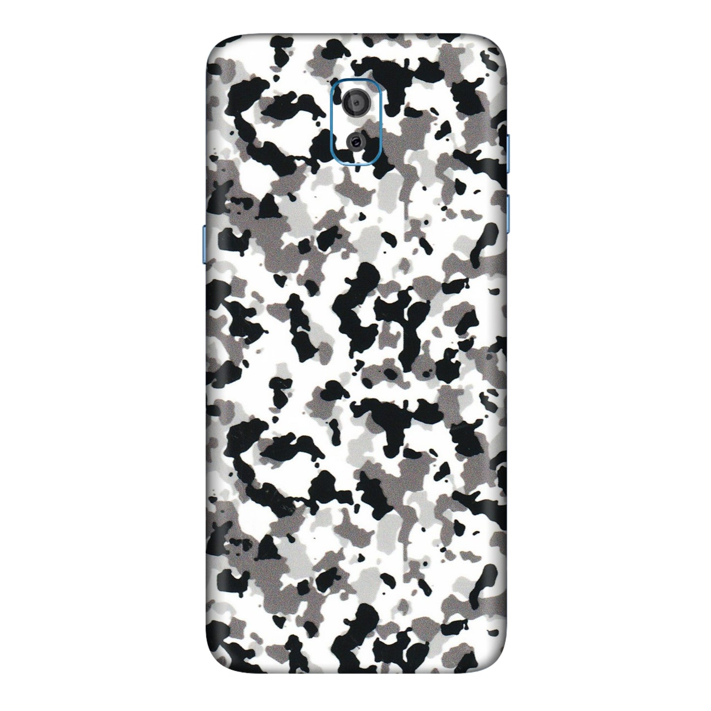Samsung M/F/Note/Flip and C Phone Skins (All Models) - White Black Camouflage - 3D Embossed Finish (L-18) Samsung Galaxy On 8