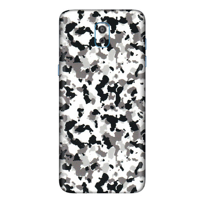Samsung M/F/Note/Flip and C Phone Skins (All Models) - White Black Camouflage - 3D Embossed Finish (L-18) Samsung Galaxy On 8