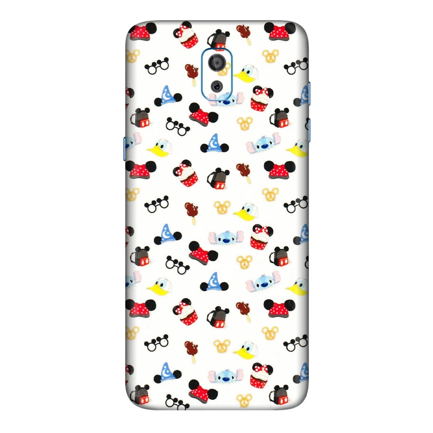 Samsung M/F/Note/Flip and C Phone Skins (All Models) - Minnie Mouse & Donald Doodles s - 3D Embossed Finish (L-194) Samsung Galaxy On 8