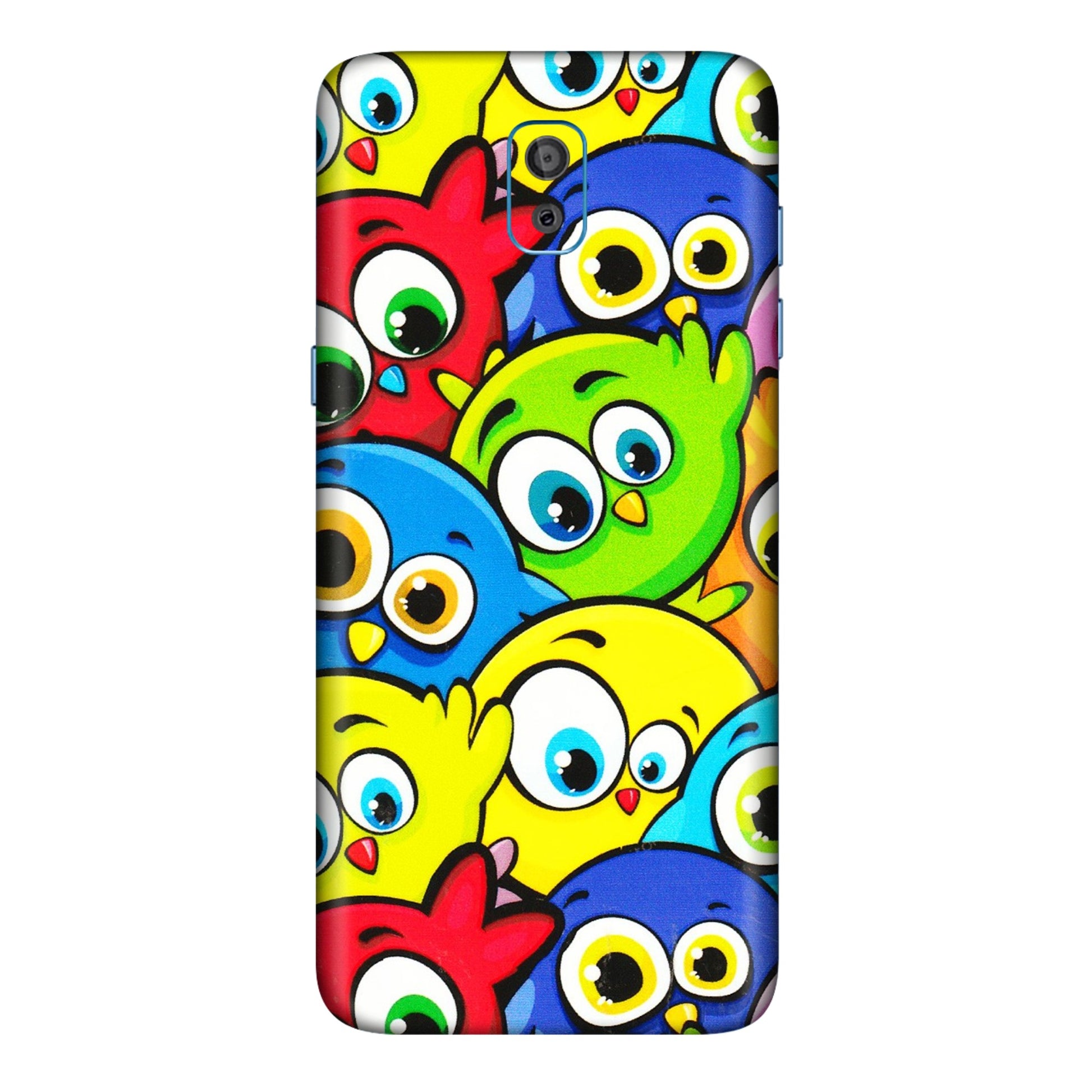 Samsung M/F/Note/Flip and C Phone Skins (All Models) - Cute Fluffy Birds - 3D Embossed Finish (L-213) Samsung Galaxy On 8