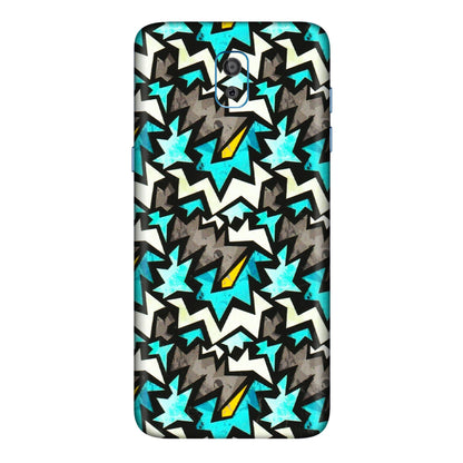 Samsung M/F/Note/Flip and C Phone Skins (All Models) - Funky Zig Zag - 3D Embossed Finish (L-223) Samsung Galaxy On 8