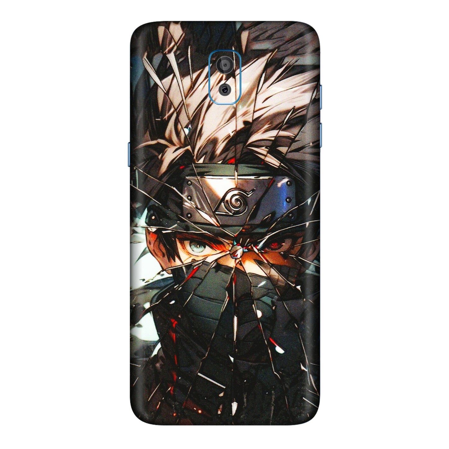 Samsung M/F/Note/Flip and C Phone Skins (All Models) - Kakashi Shattered Glass Effect - 3D Embossed Finish (L-237) Samsung Galaxy On 8