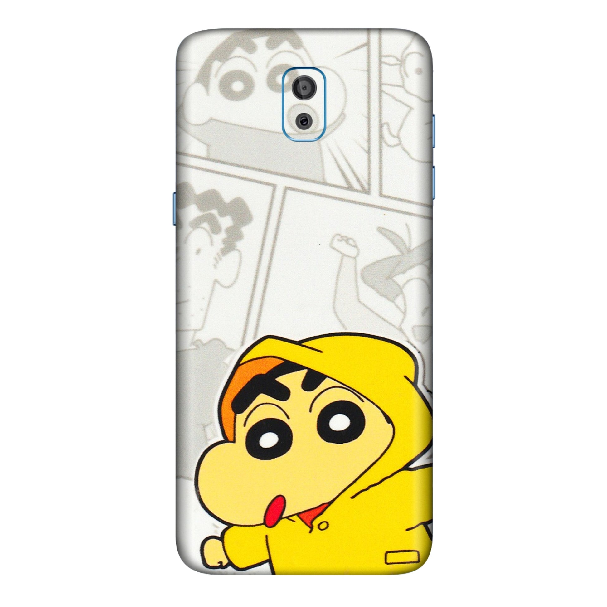 Samsung M/F/Note/Flip and C Phone Skins (All Models) - Yellow Shinchan Comic - 3D Embossed Finish (L-246) Samsung Galaxy On 8
