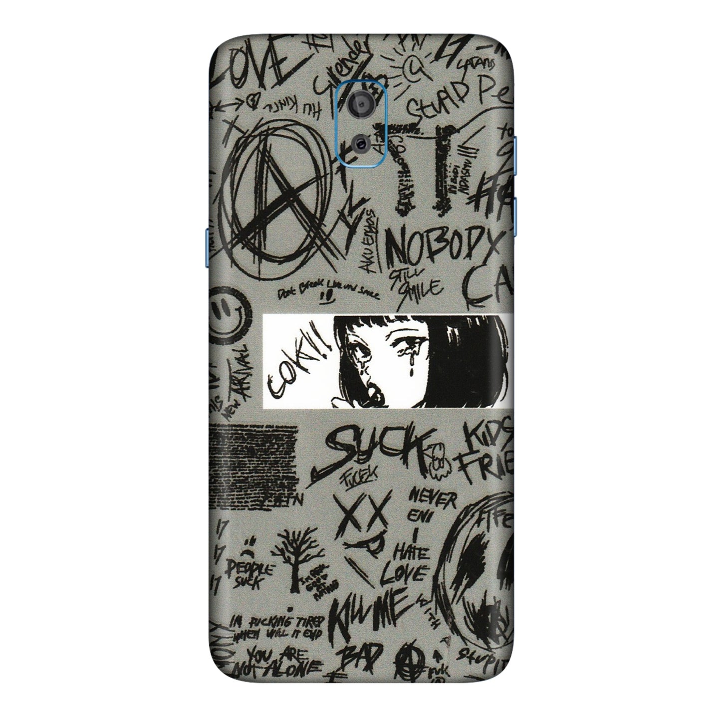 Samsung M/F/Note/Flip and C Phone Skins (All Models) - Never Have Love Anime - 3D Embossed Finish (L-260) Samsung Galaxy On 8
