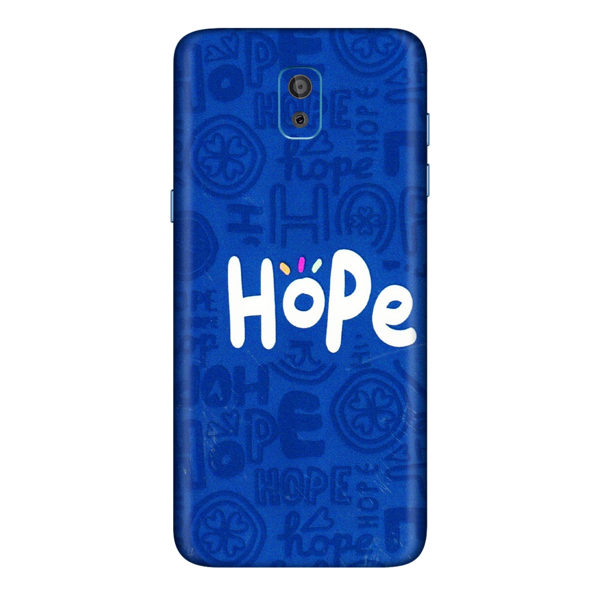 Samsung M/F/Note/Flip and C Phone Skins (All Models) - Hope Doodles Blue - 3D Embossed Finish (L-43) Samsung Galaxy On 8