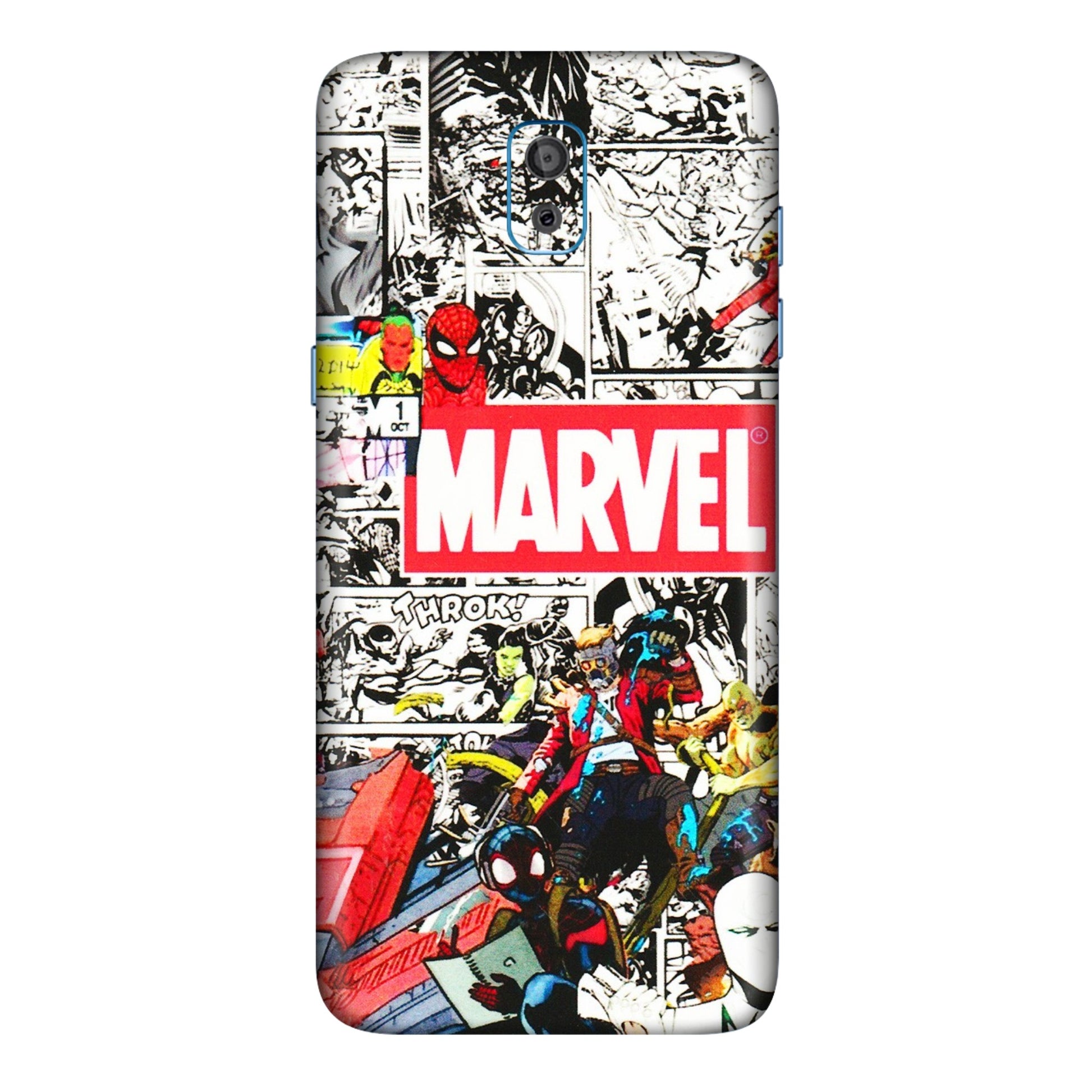 Samsung M/F/Note/Flip and C Phone Skins (All Models) - Marvel Colorful Comic - 3D Embossed Finish (L-64) Samsung Galaxy On 8