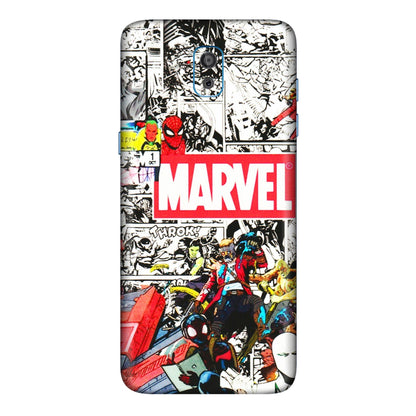 Samsung M/F/Note/Flip and C Phone Skins (All Models) - Marvel Colorful Comic - 3D Embossed Finish (L-64) Samsung Galaxy On 8