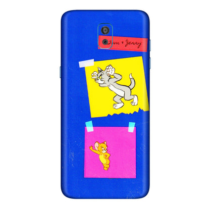 Samsung M/F/Note/Flip and C Phone Skins (All Models) - Tom N Jerry Sticky Notes - 3D Embossed Finish (L-88) Samsung Galaxy On 8