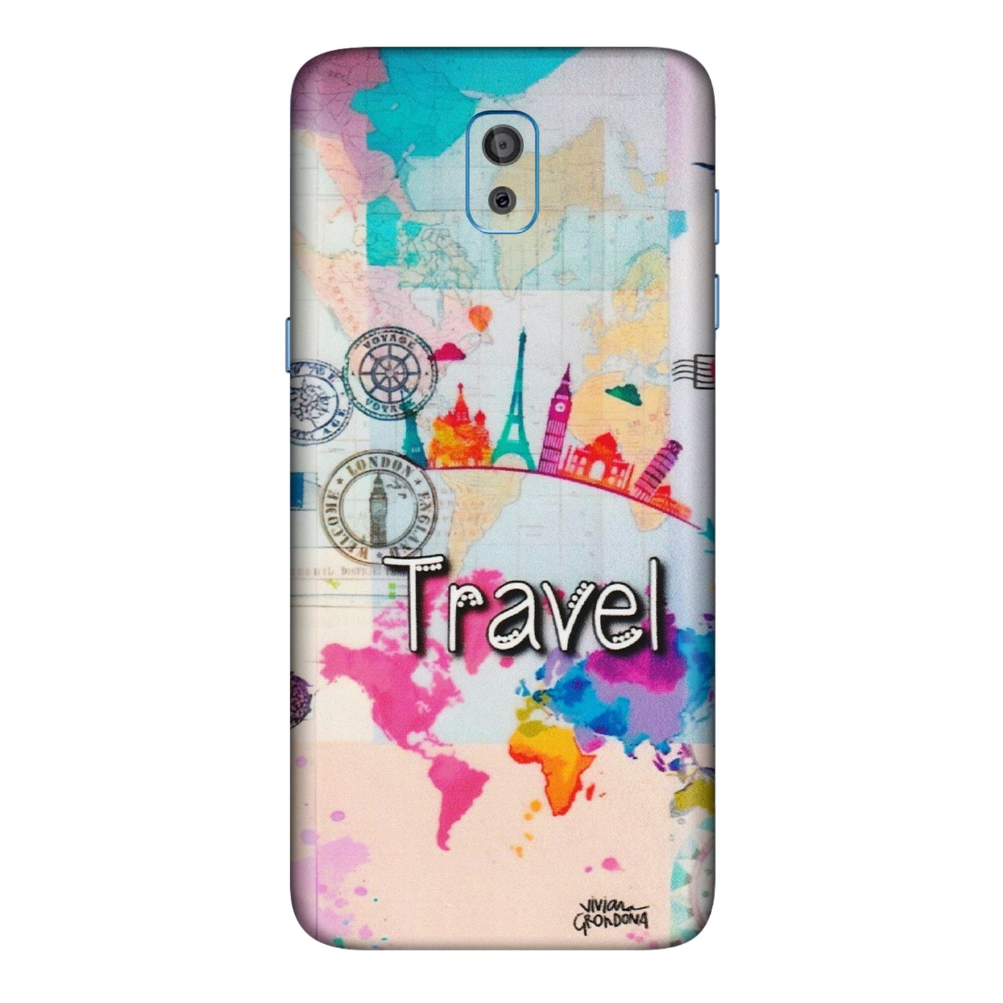 Samsung M/F/Note/Flip and C Phone Skins (All Models) - Travel The Wonders - Matte Finish (M-108) Samsung Galaxy On 8