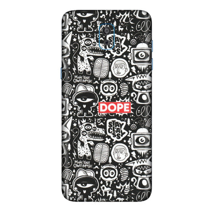 Samsung M/F/Note/Flip and C Phone Skins (All Models) - Dope Stay Classy Black Doodles - Matte Finish (M-126) Samsung Galaxy On 8