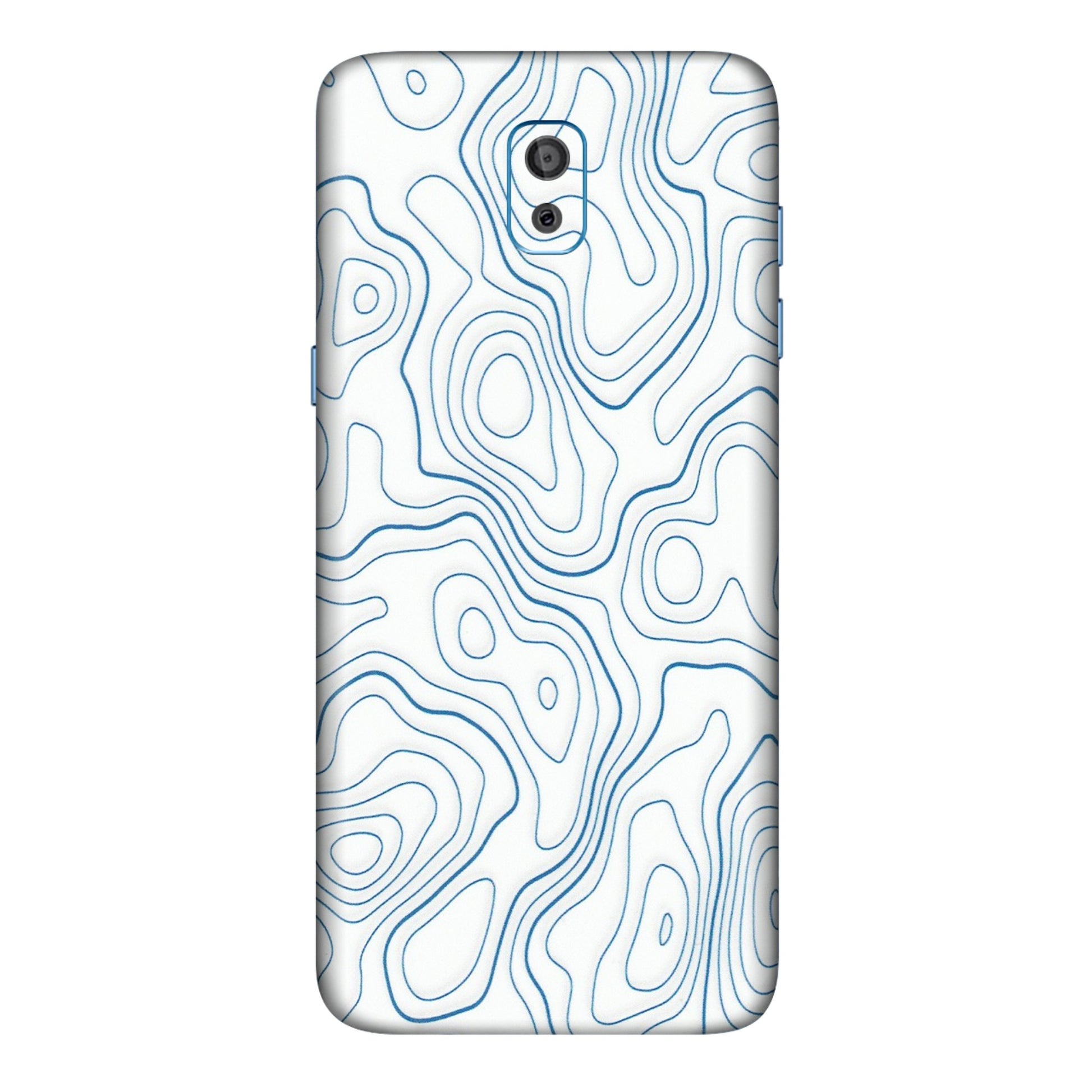 Samsung M/F/Note/Flip and C Phone Skins (All Models) - Blue And White Swirls - Matte Finish (M-139) Samsung Galaxy On 8