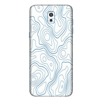 Samsung M/F/Note/Flip and C Phone Skins (All Models) - Blue And White Swirls - Matte Finish (M-139) Samsung Galaxy On 8