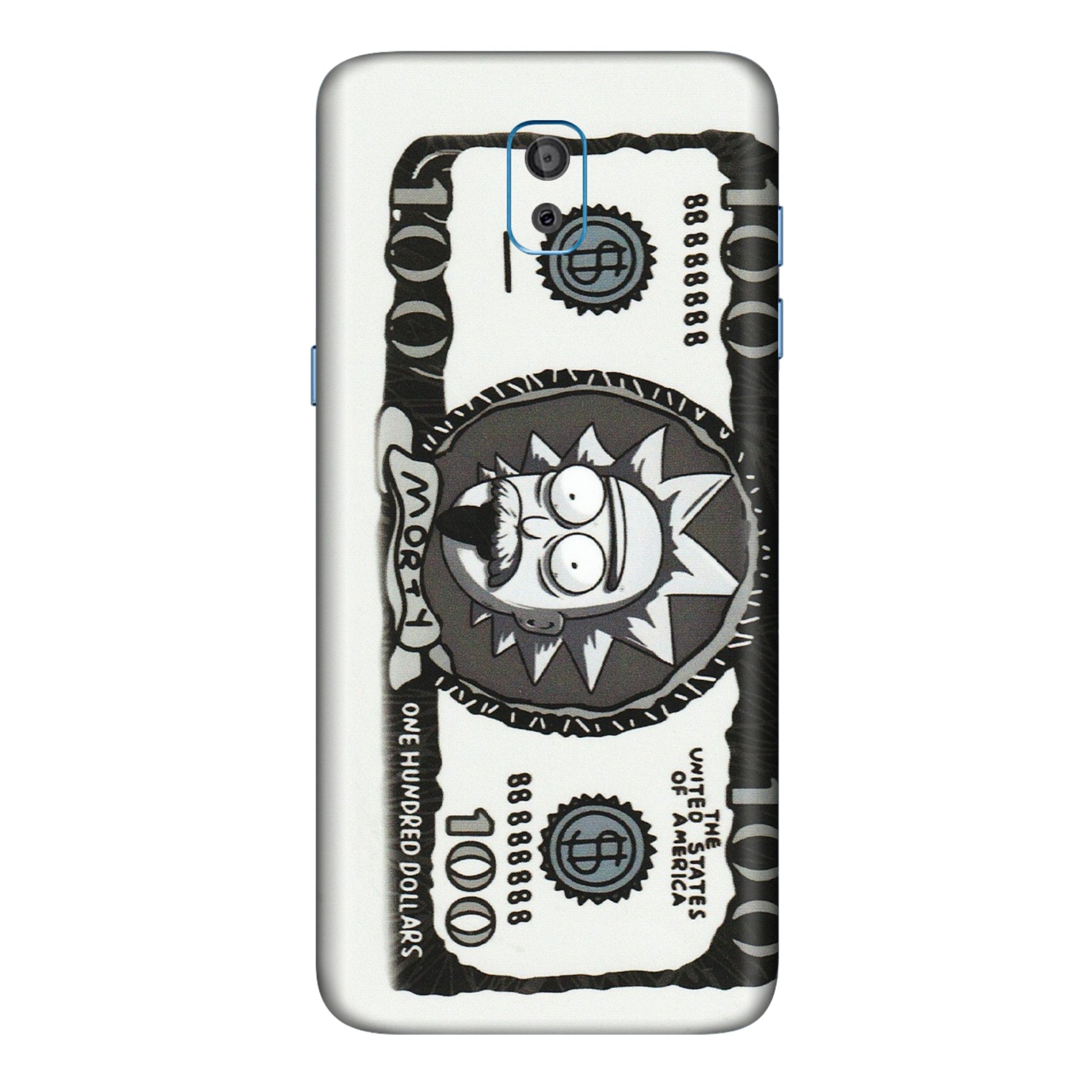 Samsung M/F/Note/Flip and C Phone Skins (All Models) - Rick And Morty Hundred Dollar Anime - Matte Finish (M-161) Samsung Galaxy On 8