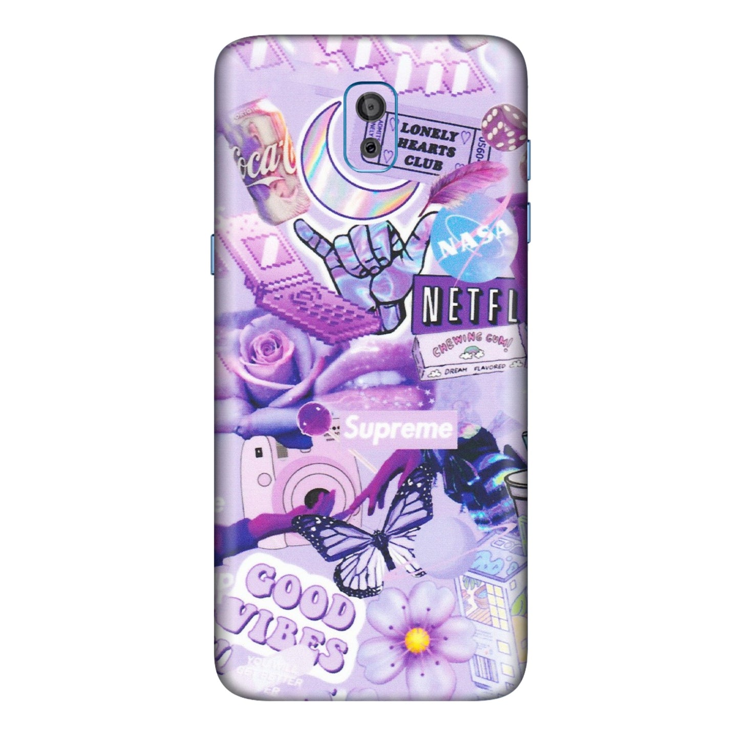 Samsung M/F/Note/Flip and C Phone Skins (All Models) - Supreme Purple Magic - Matte Finish (M-88) Samsung Galaxy On 8