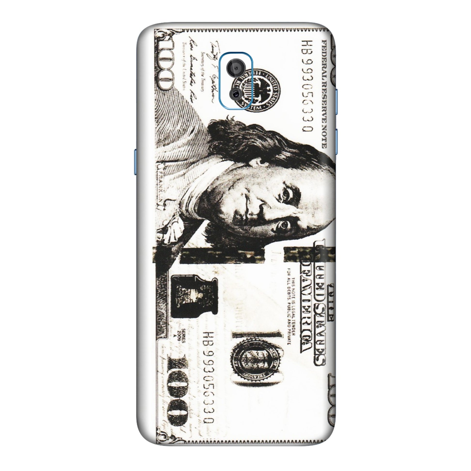 Samsung M/F/Note/Flip and C Phone Skins (All Models) - 100 Dollar Currency - Transparent Finish (T-01) Samsung Galaxy On 8