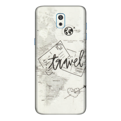 Samsung M/F/Note/Flip and C Phone Skins (All Models) - Travel Ticket - Transparent Finish (T-06) Samsung Galaxy On 8