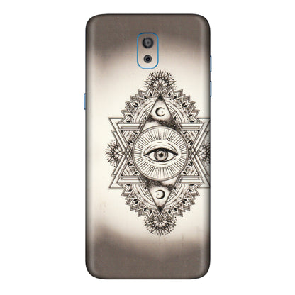 Samsung M/F/Note/Flip and C Phone Skins (All Models) - Illuminati Great Eye - Transparent Finish (T-14) Samsung Galaxy On 8