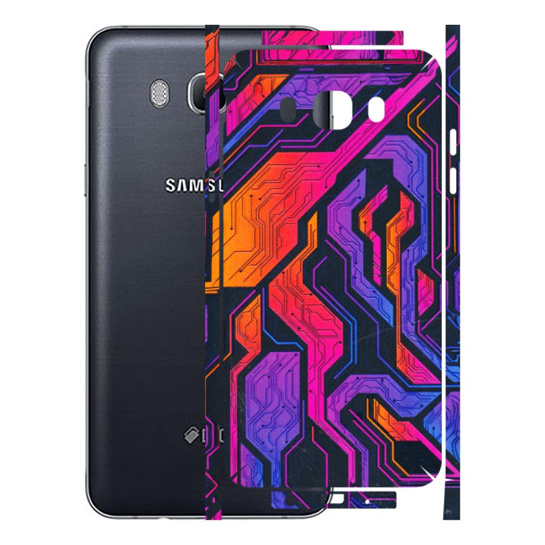 Samsung M/F/Note/Flip and C Phone Skins (All Models) - Tech Circuits Futuristic - 3D Embossed Finish (L-07) Samsung Galaxy On 8