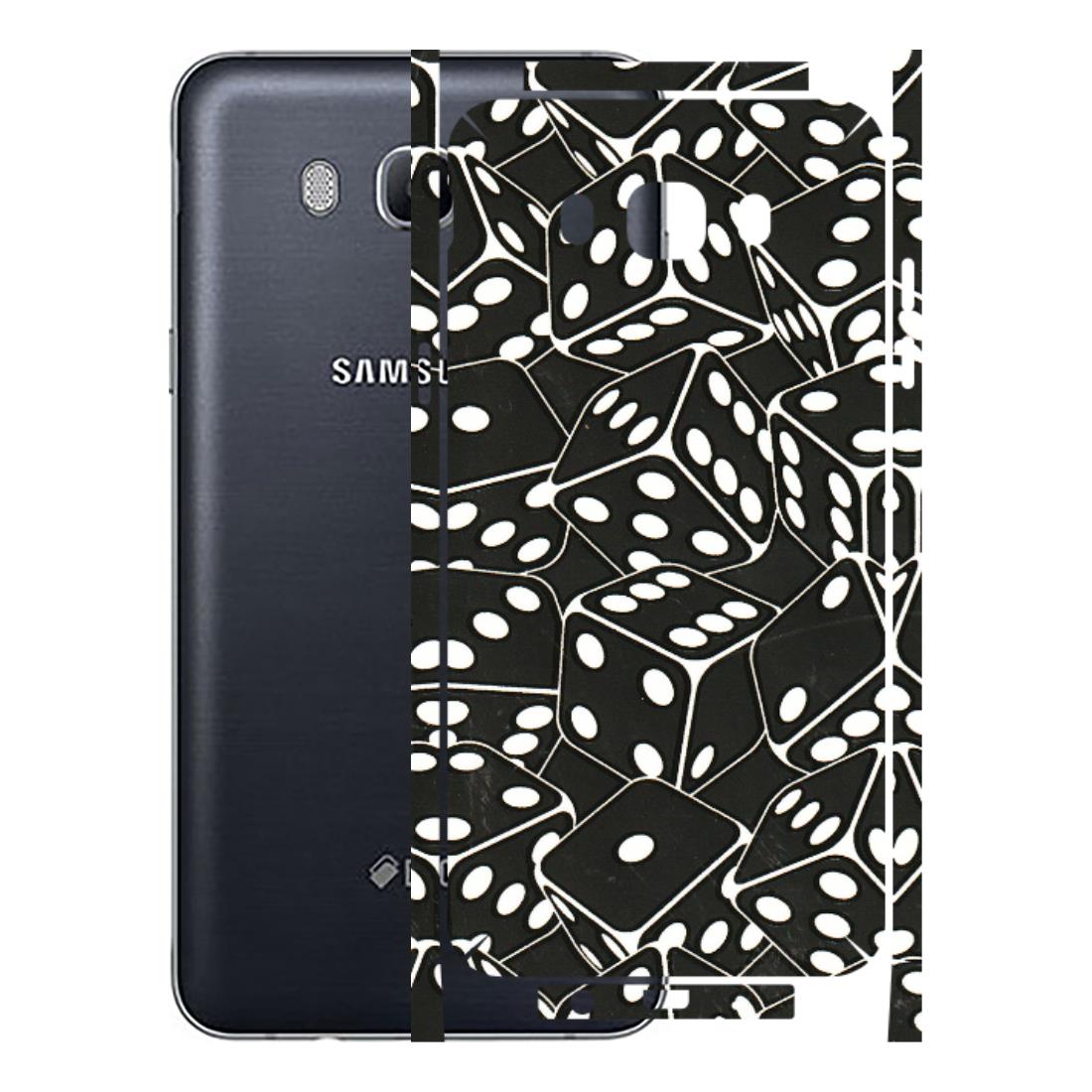 Samsung M/F/Note/Flip and C Phone Skins (All Models) - Big Black Dices - 3D Embossed Finish (L-106) Samsung Galaxy On 8