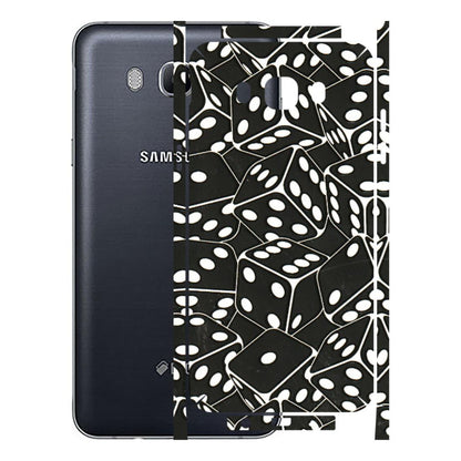 Samsung M/F/Note/Flip and C Phone Skins (All Models) - Big Black Dices - 3D Embossed Finish (L-106) Samsung Galaxy On 8