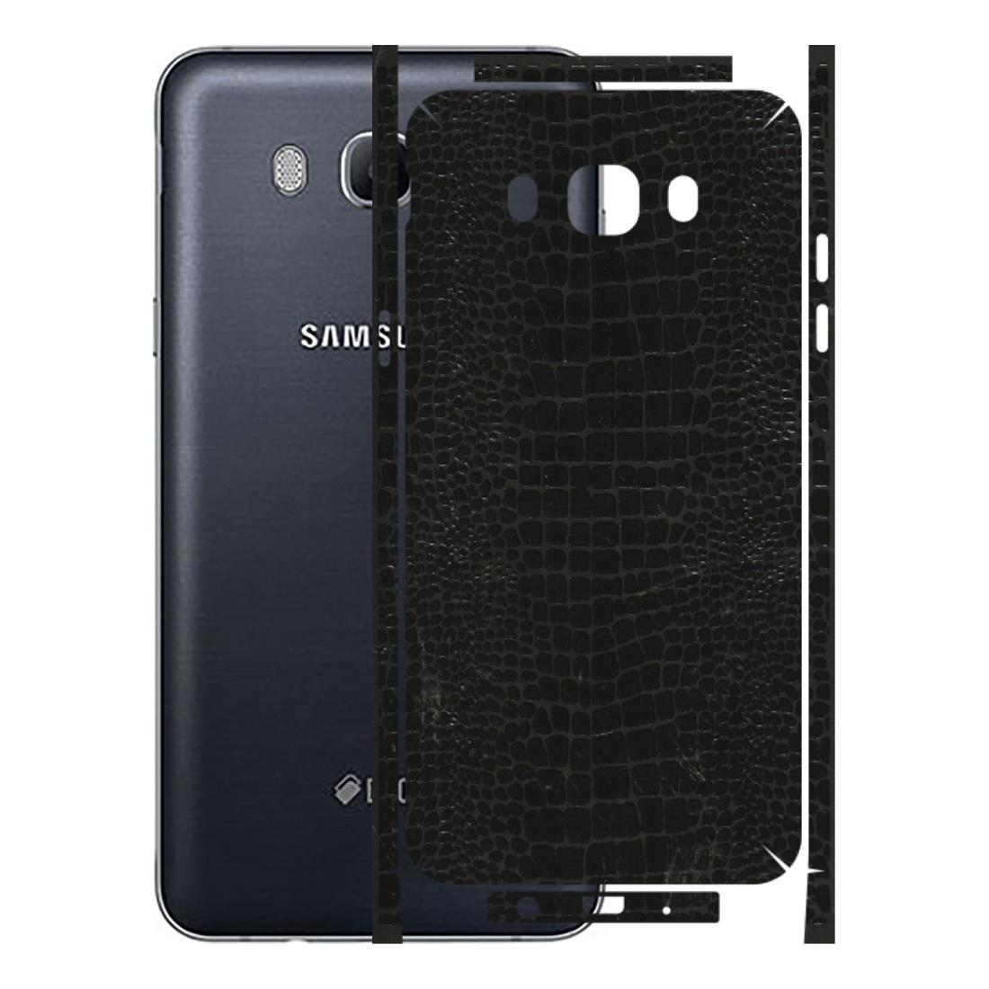Samsung M/F/Note/Flip and C Phone Skins (All Models) - Snake Leather Black - 3D Embossed Finish (L-107) Samsung Galaxy On 8