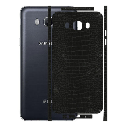 Samsung M/F/Note/Flip and C Phone Skins (All Models) - Snake Leather Black - 3D Embossed Finish (L-107) Samsung Galaxy On 8