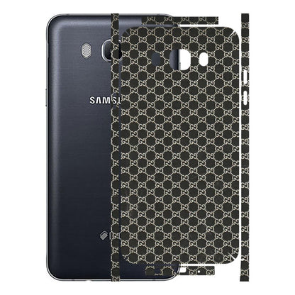 Samsung M/F/Note/Flip and C Phone Skins (All Models) - Black G Print - 3D Embossed Finish (L-109) Samsung Galaxy On 8