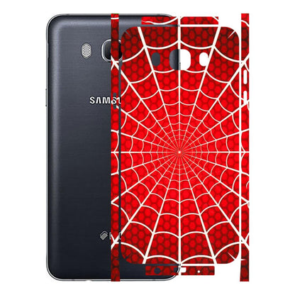 Samsung M/F/Note/Flip and C Phone Skins (All Models) - Classic Spidey Web - 3D Embossed Finish (L-115) Samsung Galaxy On 8