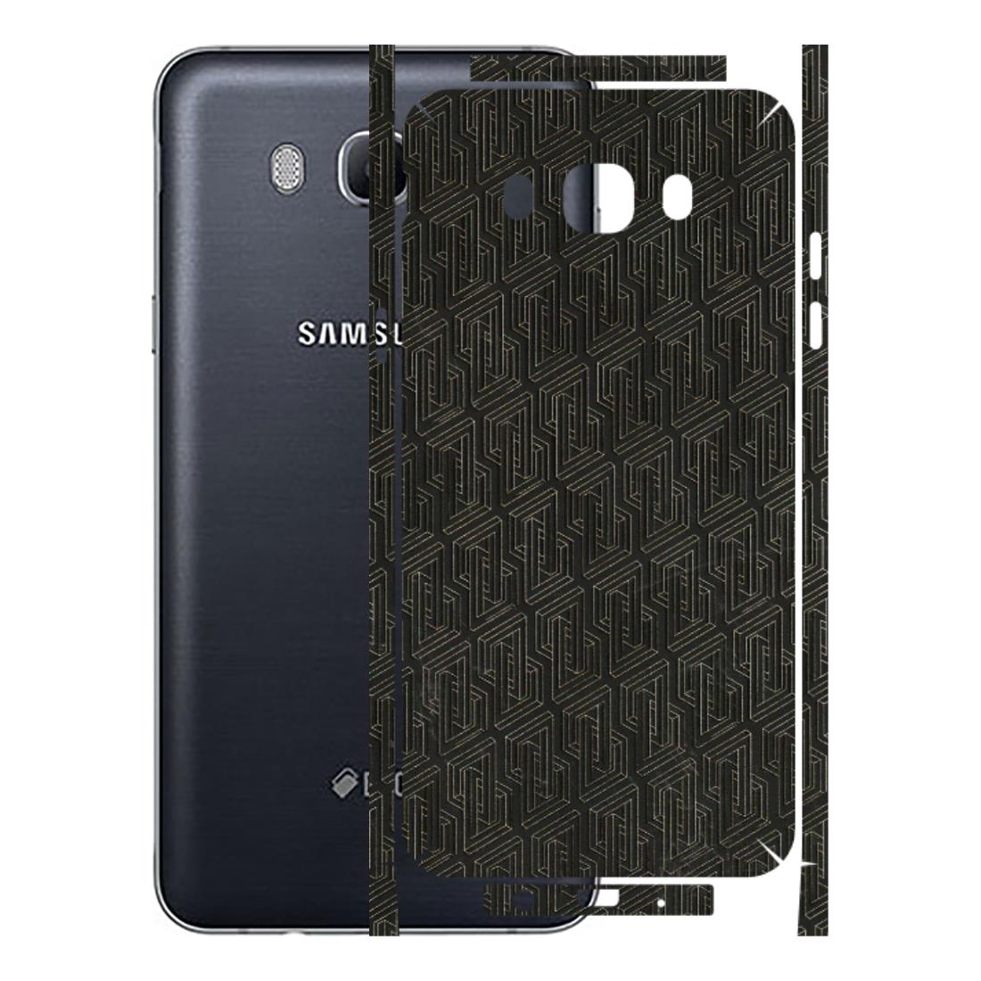 Samsung M/F/Note/Flip and C Phone Skins (All Models) - Black Abstract Pattern - 3D Embossed Finish (L-117) Samsung Galaxy On 8