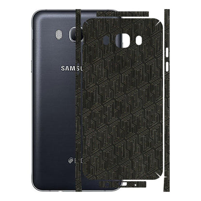 Samsung M/F/Note/Flip and C Phone Skins (All Models) - Black Abstract Pattern - 3D Embossed Finish (L-117) Samsung Galaxy On 8