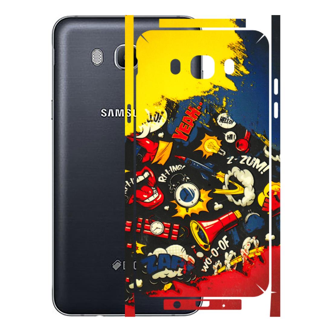 Samsung M/F/Note/Flip and C Phone Skins (All Models) - Pacific Doodle Art - 3D Embossed Finish (L-120) Samsung Galaxy On 8