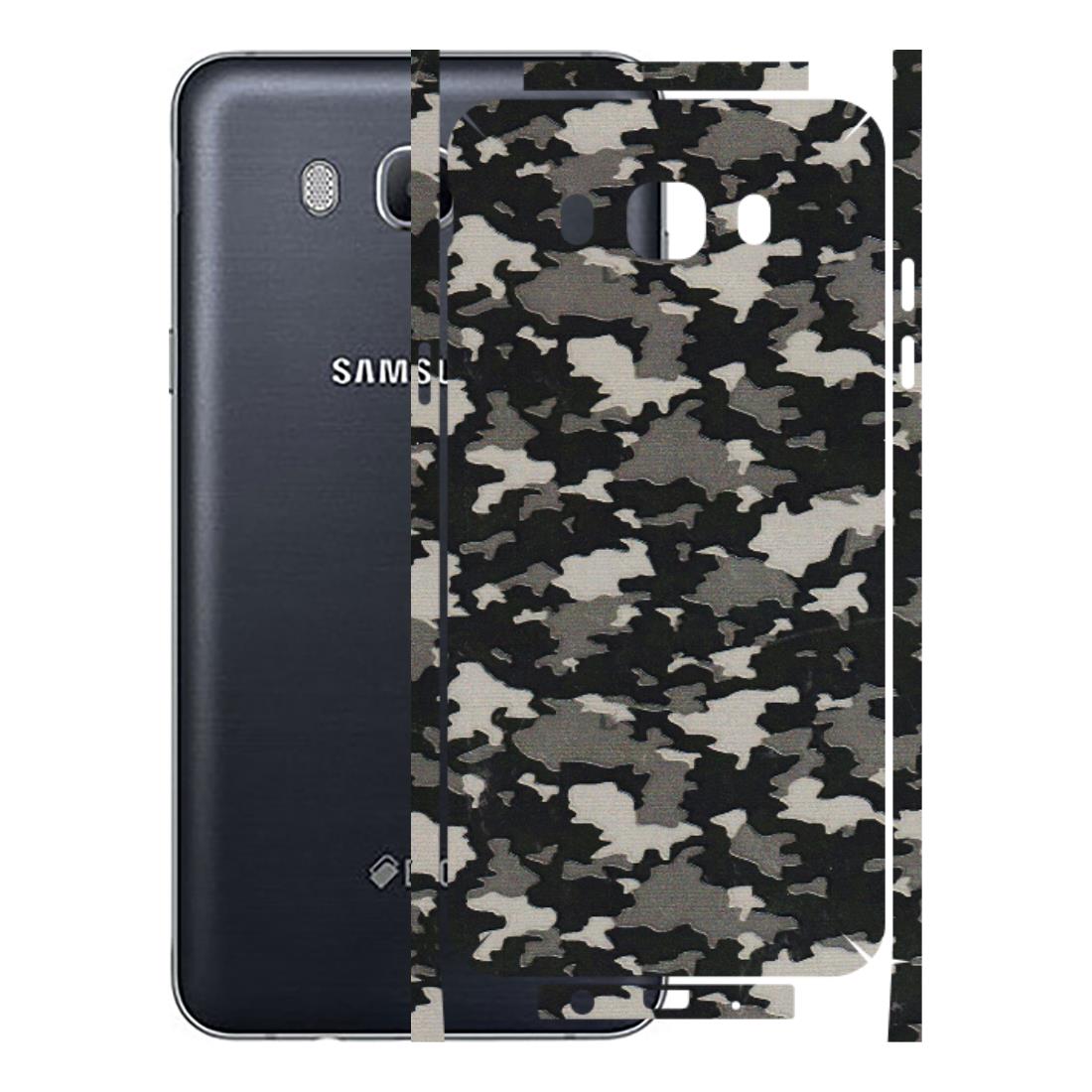 Samsung M/F/Note/Flip and C Phone Skins (All Models) - Black/Grey Camoflaunge - 3D Embossed Finish (L-142) Samsung Galaxy On 8