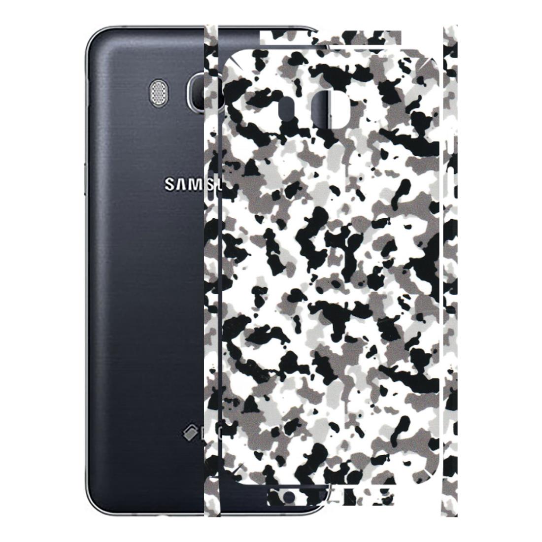 Samsung M/F/Note/Flip and C Phone Skins (All Models) - White Black Camouflage - 3D Embossed Finish (L-18) Samsung Galaxy On 8