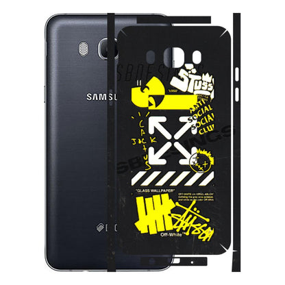 Samsung M/F/Note/Flip and C Phone Skins (All Models) - Anti Social Graffiti - 3D Embossed Finish (L-198) Samsung Galaxy On 8