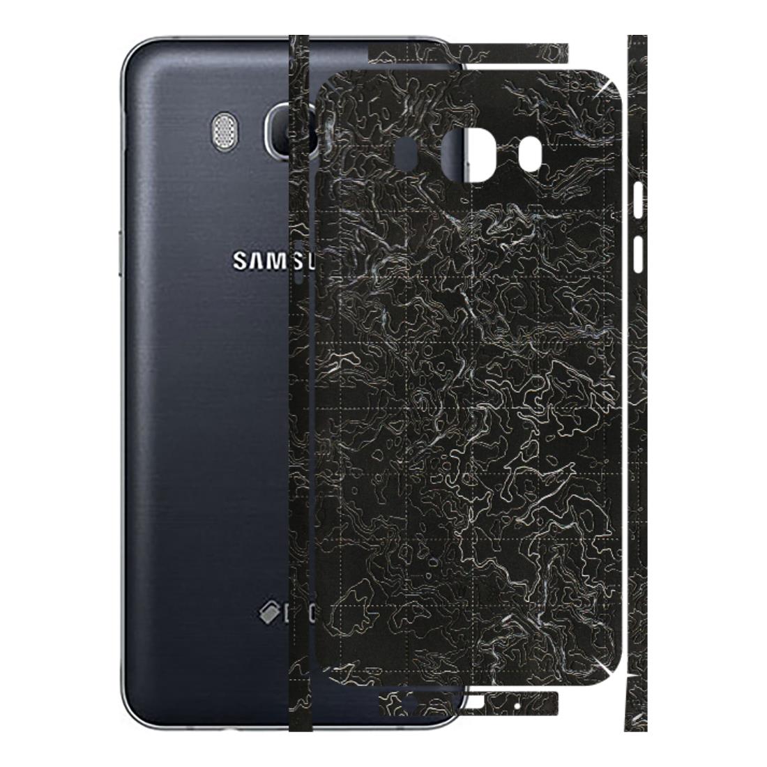 Samsung M/F/Note/Flip and C Phone Skins (All Models) - Black map Texture - 3D Embossed Finish (L-201) Samsung Galaxy On 8