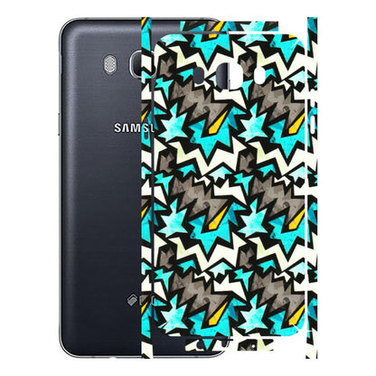 Samsung M/F/Note/Flip and C Phone Skins (All Models) - Funky Zig Zag - 3D Embossed Finish (L-223) Samsung Galaxy On 8