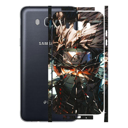 Samsung M/F/Note/Flip and C Phone Skins (All Models) - Kakashi Shattered Glass Effect - 3D Embossed Finish (L-237) Samsung Galaxy On 8