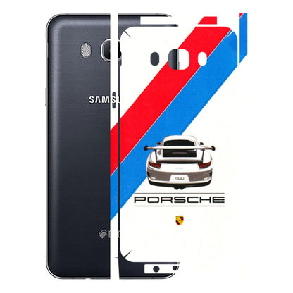 Samsung M/F/Note/Flip and C Phone Skins (All Models) - Porche Car Sober Logo - 3D Embossed Finish (L-248) Samsung Galaxy On 8