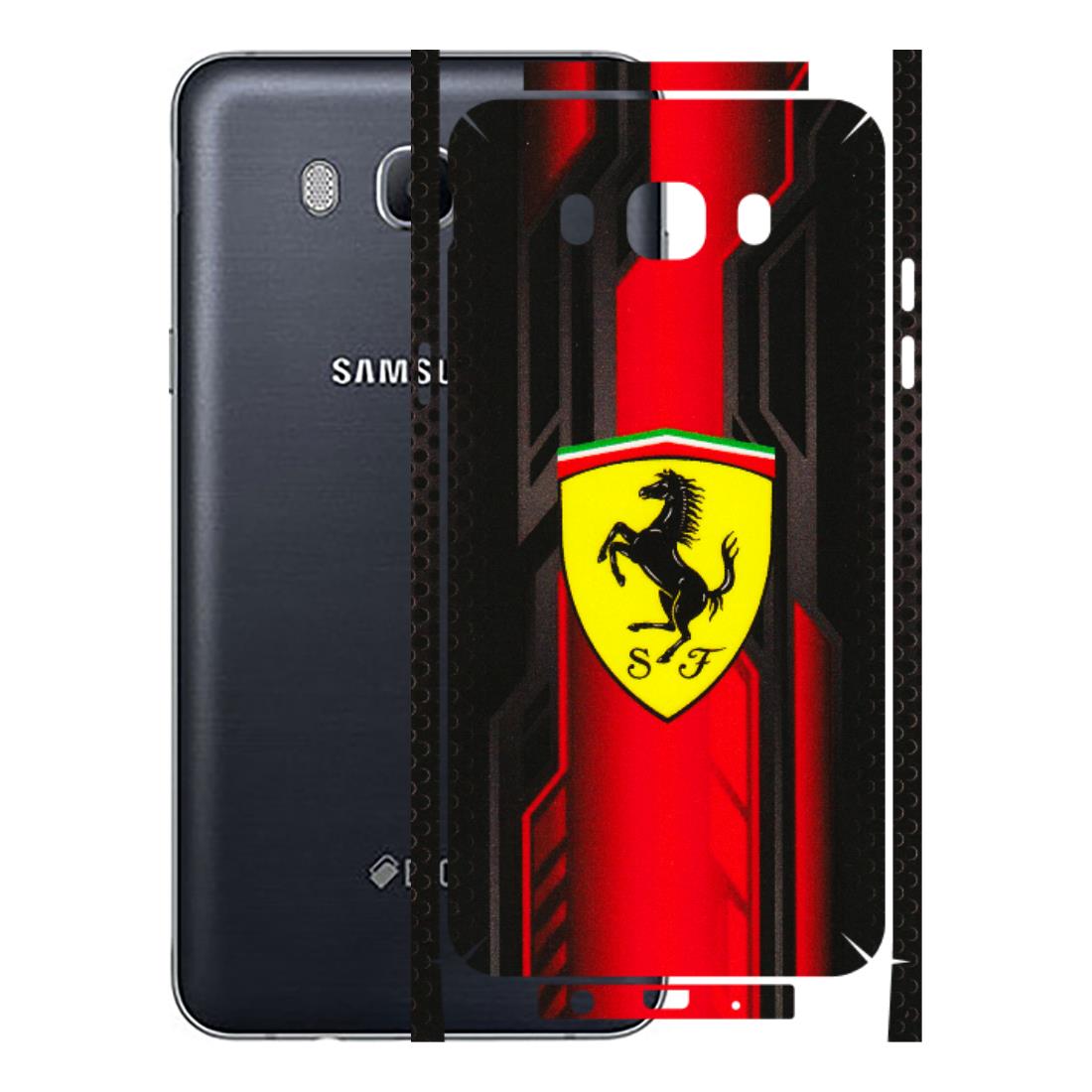 Samsung M/F/Note/Flip and C Phone Skins (All Models) - Black Ferrari Logo - 3D Embossed Finish (L-253) Samsung Galaxy On 8