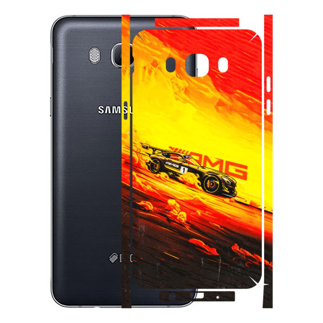 Samsung M/F/Note/Flip and C Phone Skins (All Models) - AMG Car Speed Cover - 3D Embossed Finish (L-256) Samsung Galaxy On 8