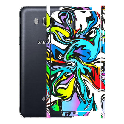 Samsung M/F/Note/Flip and C Phone Skins (All Models) - Abstract Colour Paints - 3D Embossed Finish (L-271) Samsung Galaxy On 8