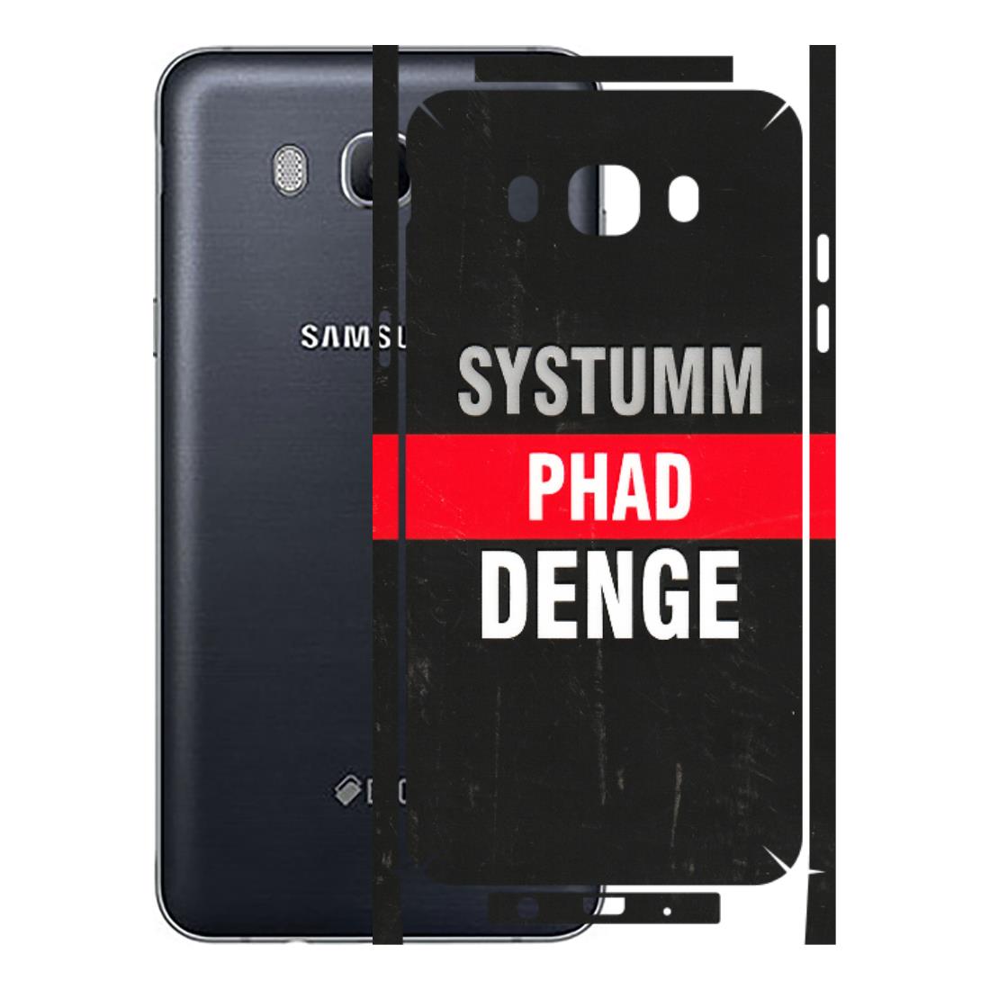 Samsung M/F/Note/Flip and C Phone Skins (All Models) - Systumm Phad Denge - 3D Embossed Finish (L-278) Samsung Galaxy On 8