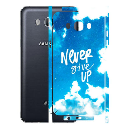 Samsung M/F/Note/Flip and C Phone Skins (All Models) - Never Give Up - 3D Embossed Finish (L-279) Samsung Galaxy On 8