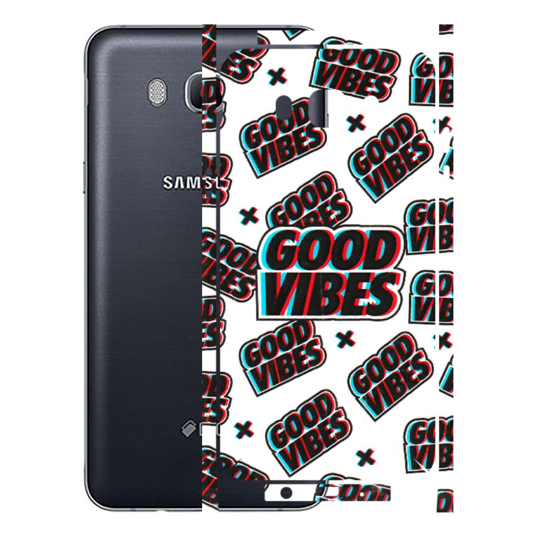 Samsung M/F/Note/Flip and C Phone Skins (All Models) - Good Vibes - 3D Embossed Finish (L-282) Samsung Galaxy On 8