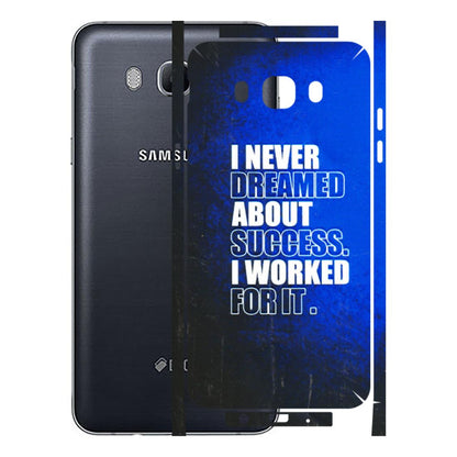 Samsung M/F/Note/Flip and C Phone Skins (All Models) - I Never Dreamed About Success - 3D Embossed Finish (L-283) Samsung Galaxy On 8
